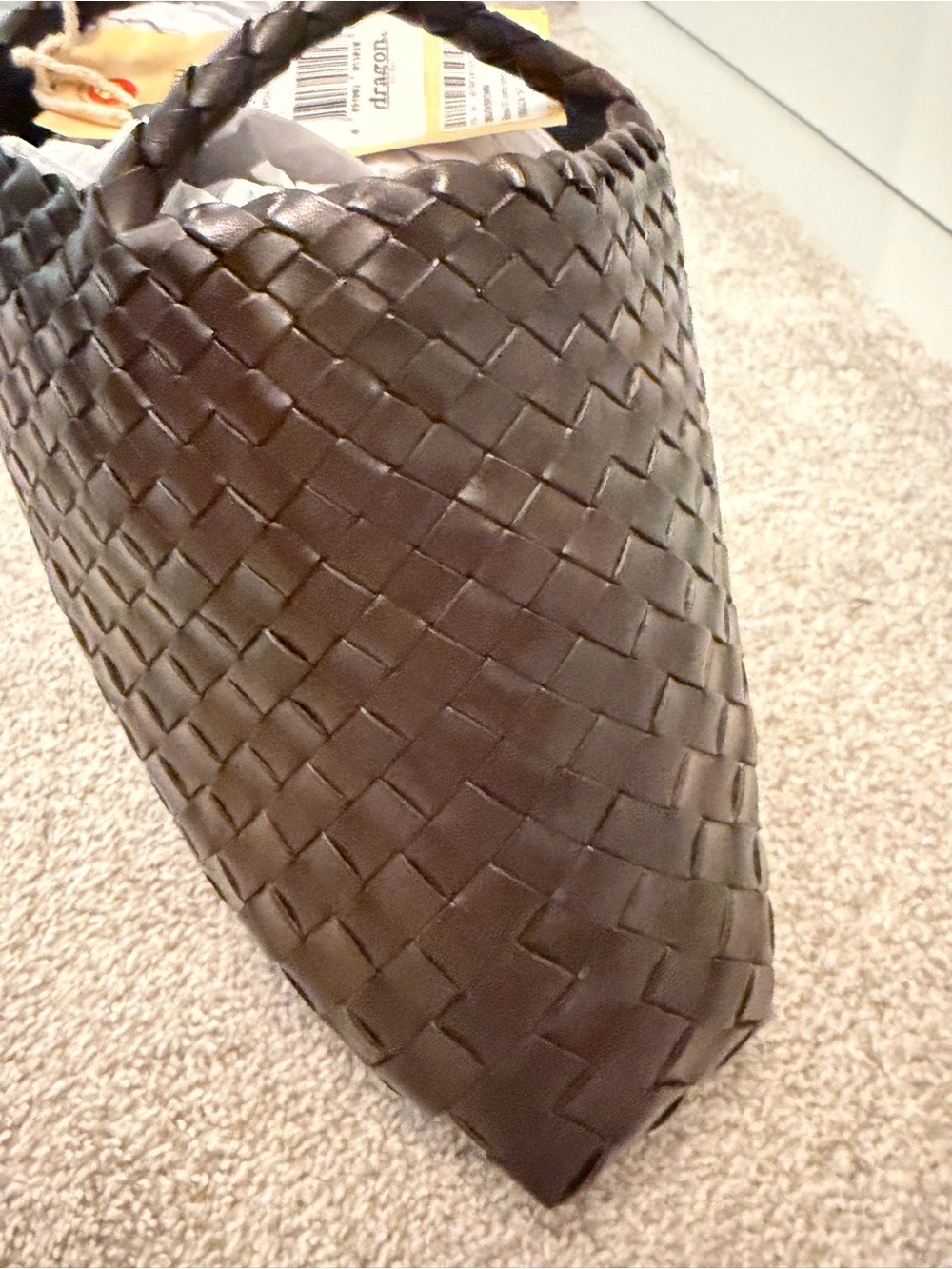 Dragon Diffusion Woven Tote Bag - Dark Brown - Picture 5 of 10